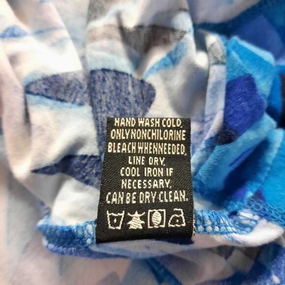 BCBGMAXAZRIA Dress Womens Small Blue Long Sleeve Pullover Sheath V-Neck - Picture 10 of 10